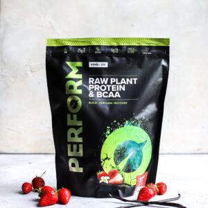 Plantbaserat protein med jordgubb och vanilj 988 gram