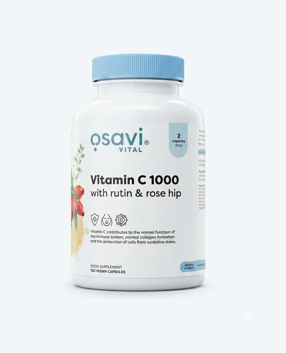 Vitamin c med rutin och nypon 120 kapslar