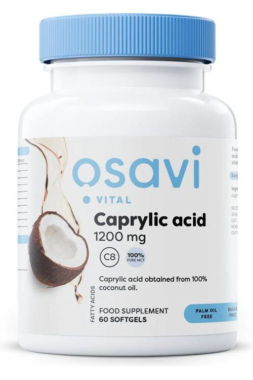 Kaprylsyra 1200 mg 60 kapslar