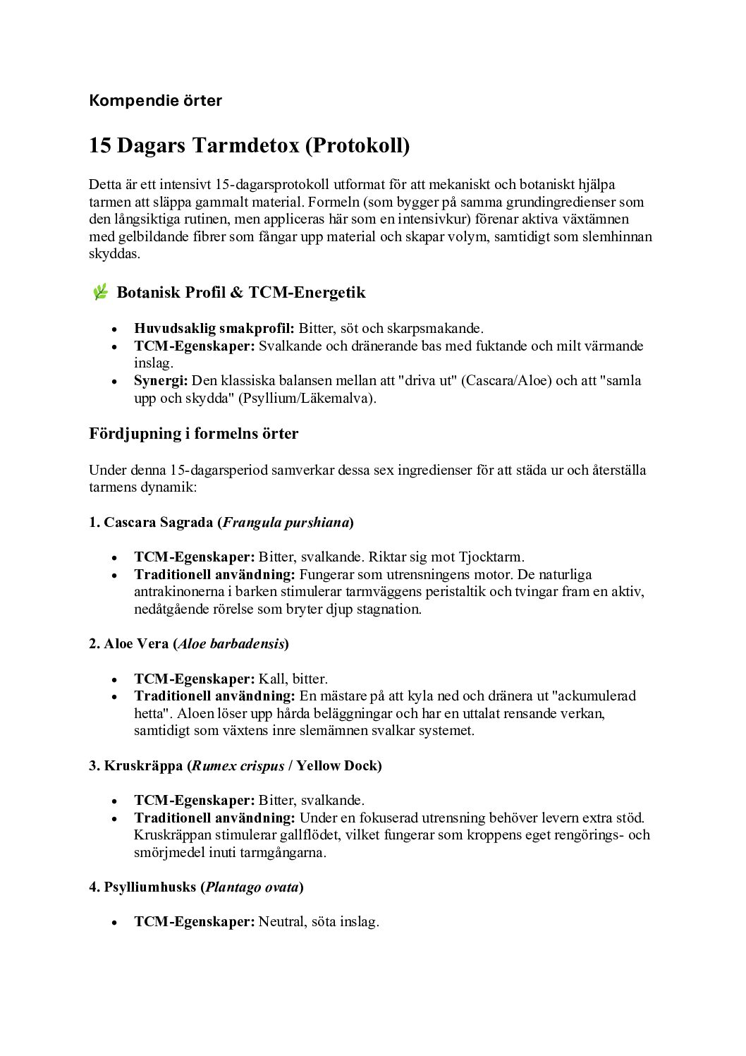 Kompendium/Utbildning örter